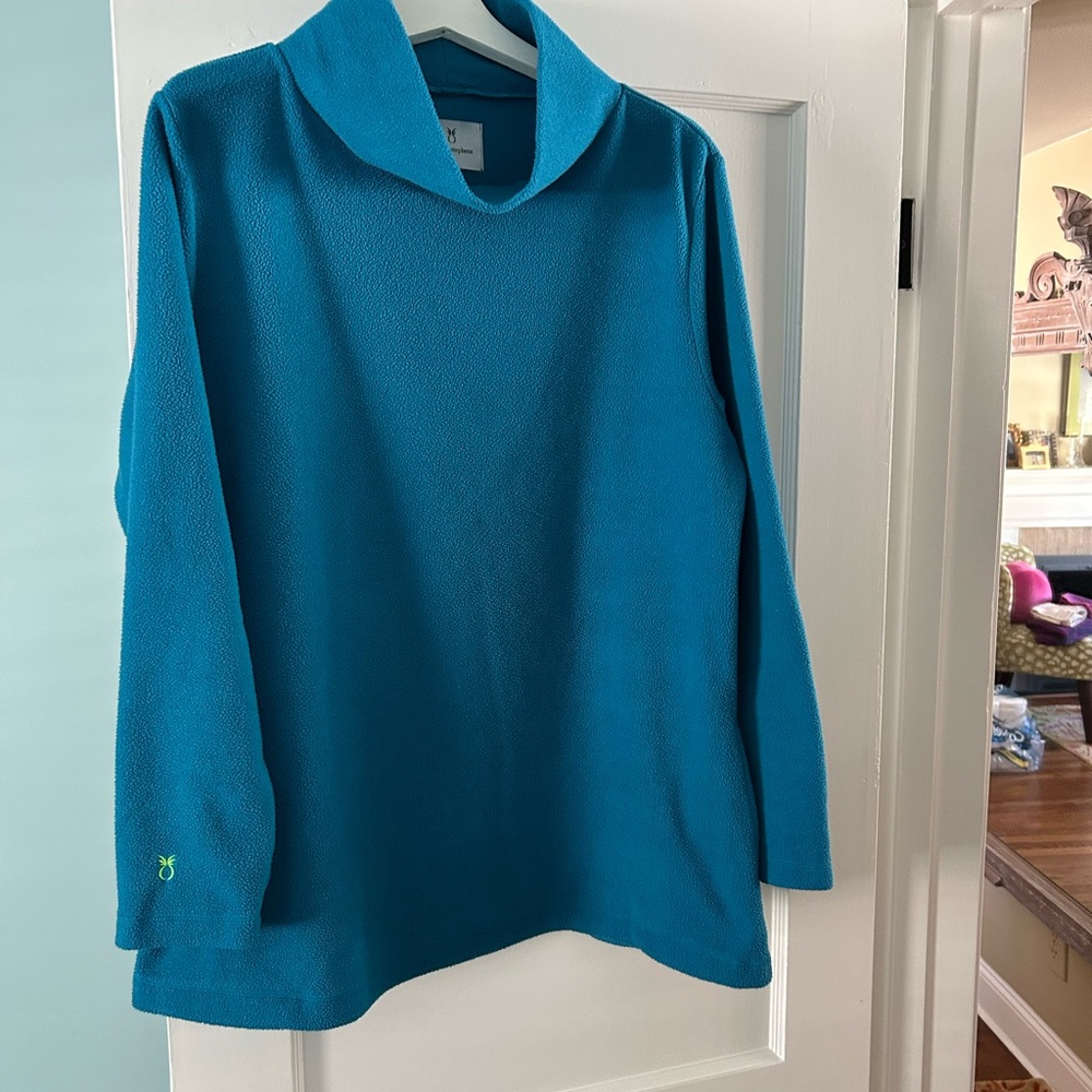 Dudley Stephens,Turtleneck tunic,XXL Marine Blue,goodcondition,sm/pet free home